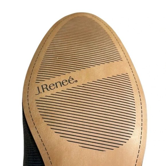 J.Renee BAMBALINA  ,women shoes ,animal print, blue,black,1” heel,NIB,career - Picture 6 of 14